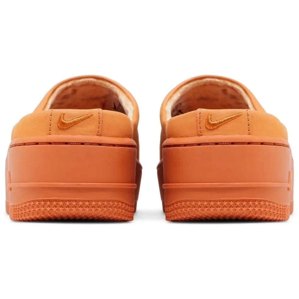 Nike Air Force 1 Lover XX Womens Size 7.5 Orange Shoes Slip On  Comfort Slides - Picture 4 of 5